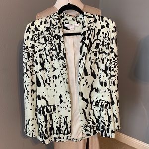 NWOT Diane von Furstenberg Leopard Silk Jacket 8
